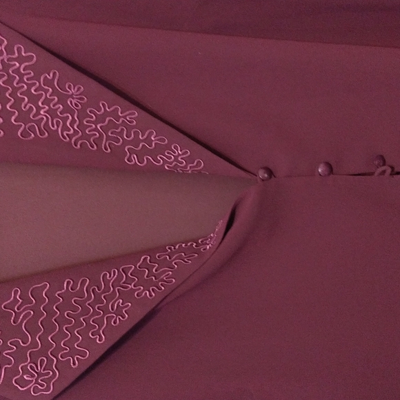 Sheer Burgundy vest - Picture 2 of 3